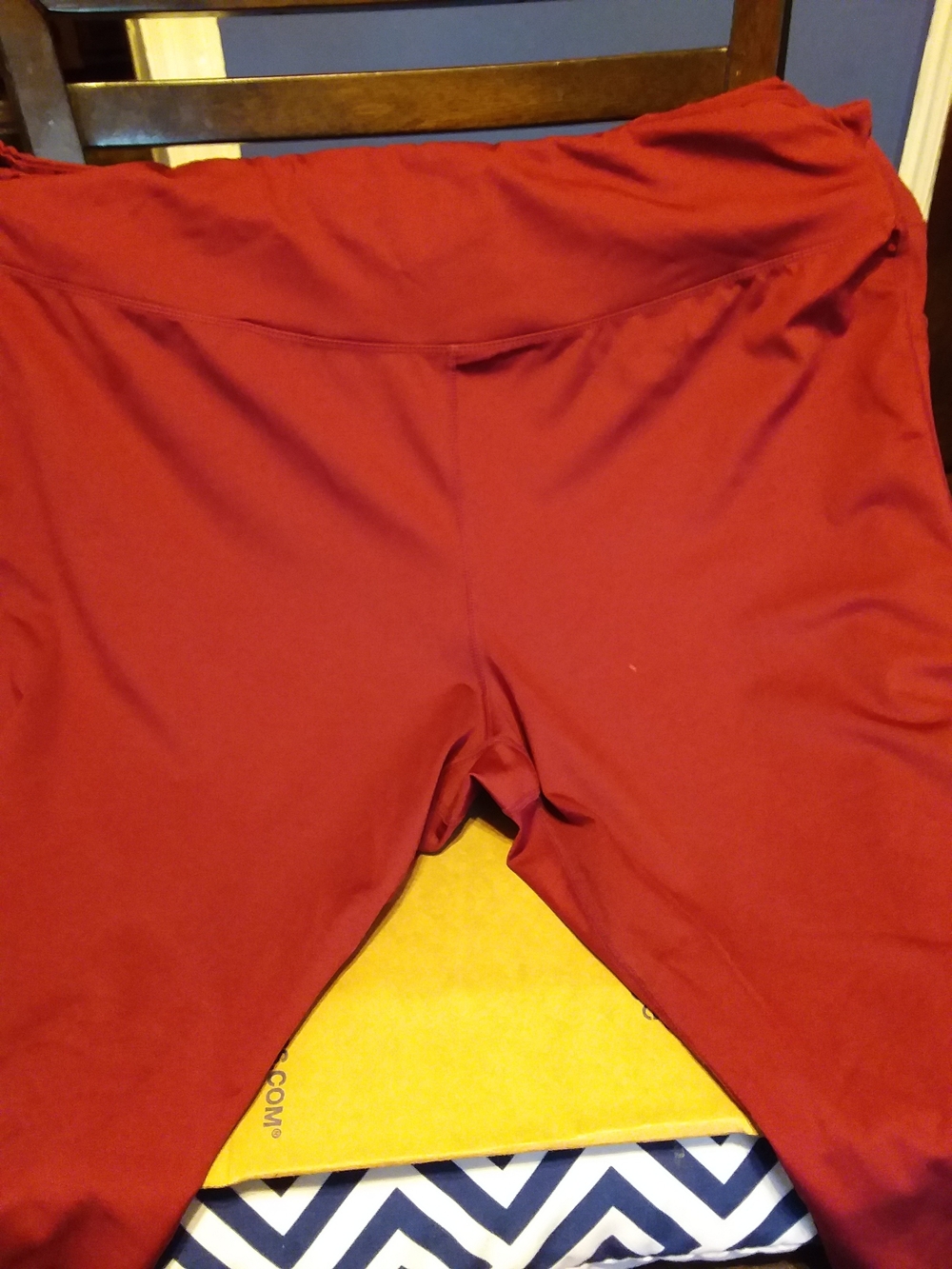 Ashley Stewart Burgundy Plus-Size Leggings